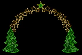 Figuras em Portais - Pinheiros e Estrelas