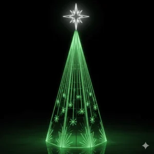 Árvore de Natal Luminosa Gigante LED Fabricada em Estrutura Metálica - Fragmentos