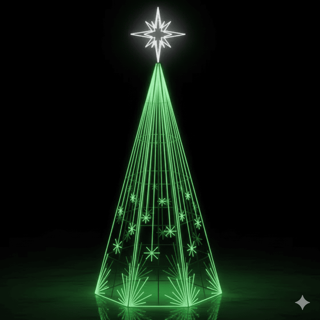 Árvore de Natal Gigante Brilho Fragmentado LED