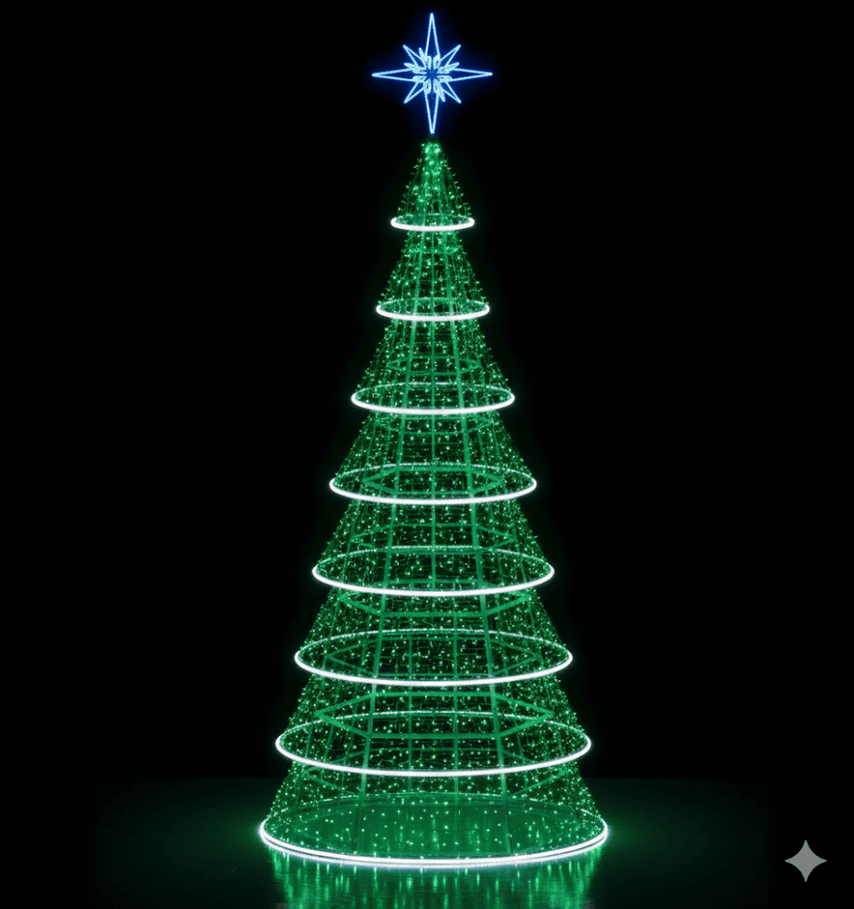 Árvore de Natal Gigante - Cônica Aurora