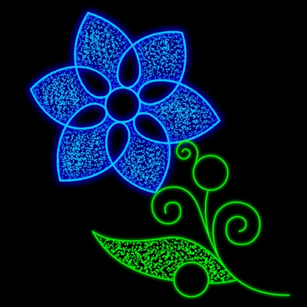 Figura de Natal 2D Luminosa para Jardim - Flor de Lis