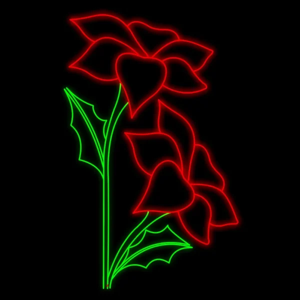 Figura Iluminada 2D - Hibisco
