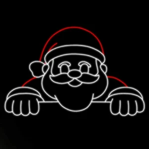 Figura de Natal Luminosa para Fachada - Papai Noel de Fachada Premium