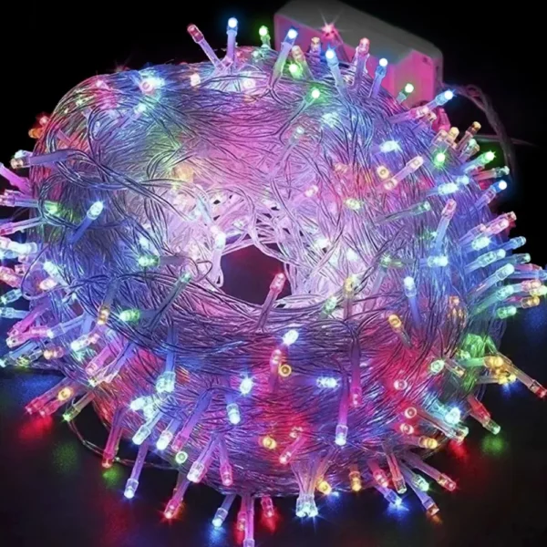 Pisca de Natal 100 Led 8 Funções Fio Ø1,5 mm 10 Metros