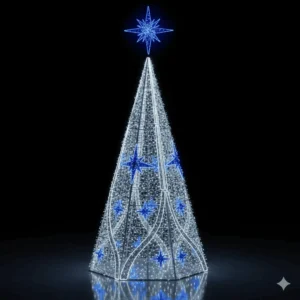 Árvore de Natal Luminosa Gigante LED Fabricada em Estrutura Metálica - Wonder