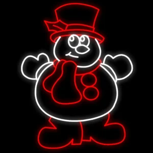 Figuras Iluminada 2D - Boneco de Neve