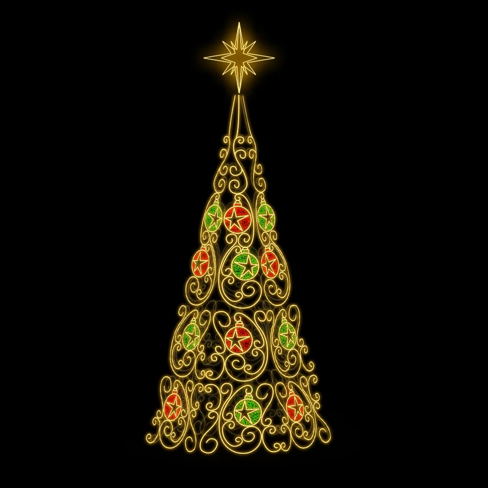 Árvore de Natal Gigante LED – Majestic Ball-Star - Imagem 2