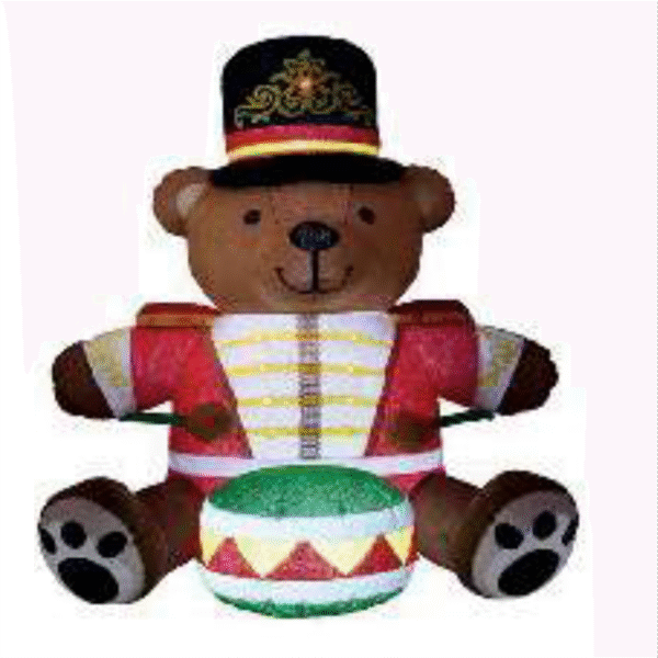 Enf. Musical Urso/Tambor Inflável 2,74cm
