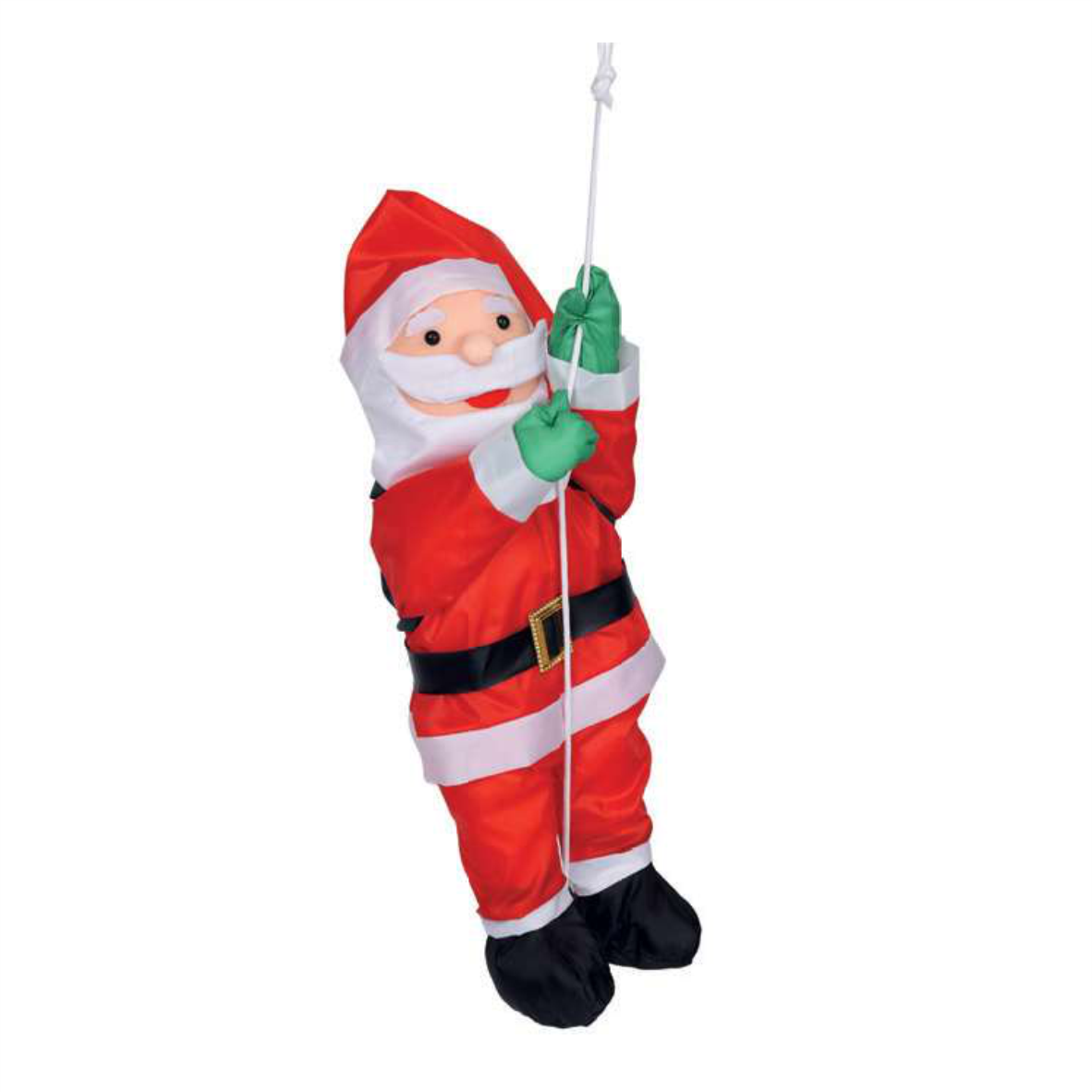 Papai Noel Tecido Corda de Escalada 60cm Inflável
