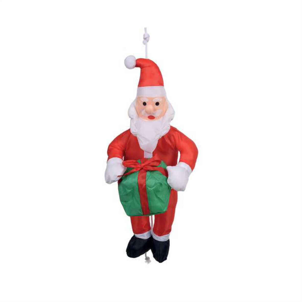 Papai Noel Tecido c/ Sacola de Presente 60cm Inflável