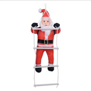 Papai Noel Tecido c/ Escada