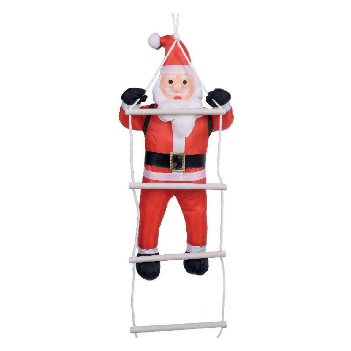 Papai Noel Tecido c/ Escada