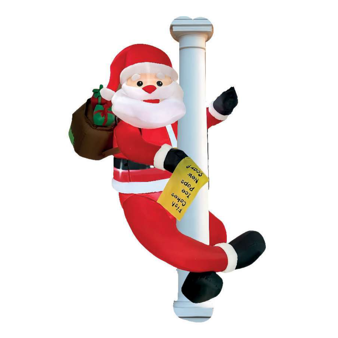 Papai Noel Pendurado no Poste de 180 cm