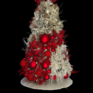 Árvore de Natal Decorada Rouge Majesté