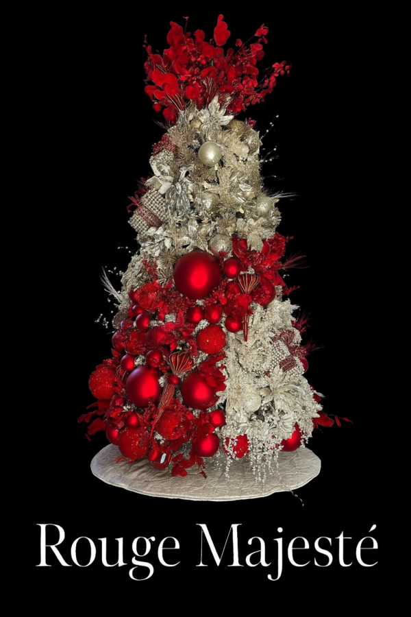 Árvore de Natal Decorada Rouge Majesté