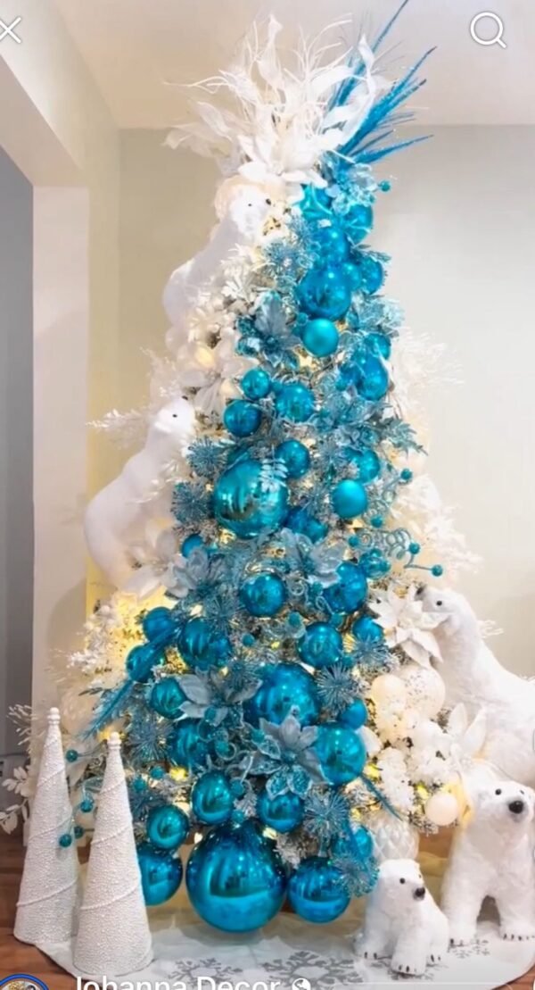 Árvore de Natal Decorada Glacier Sublime