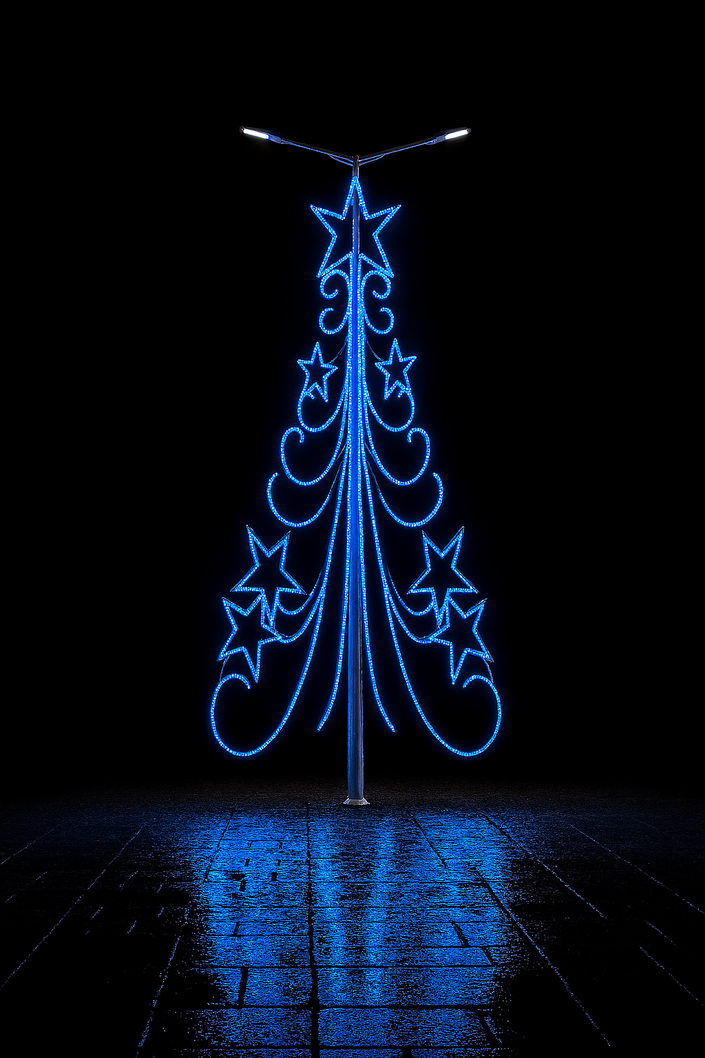 Árvore de Natal Luminosa para Poste Stellar Lux