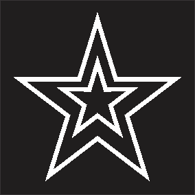 Figura Iluminada para Postes - Estrela Dupla 5 pontas