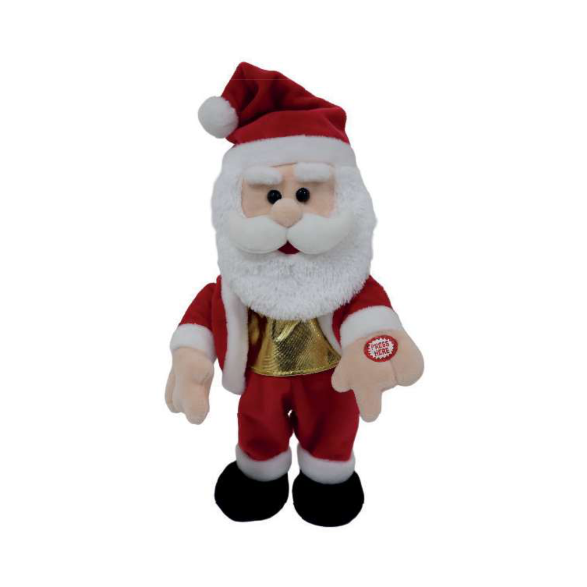 Enfeite Mecanizado Musical/ Movimento Papai Noel 33cm