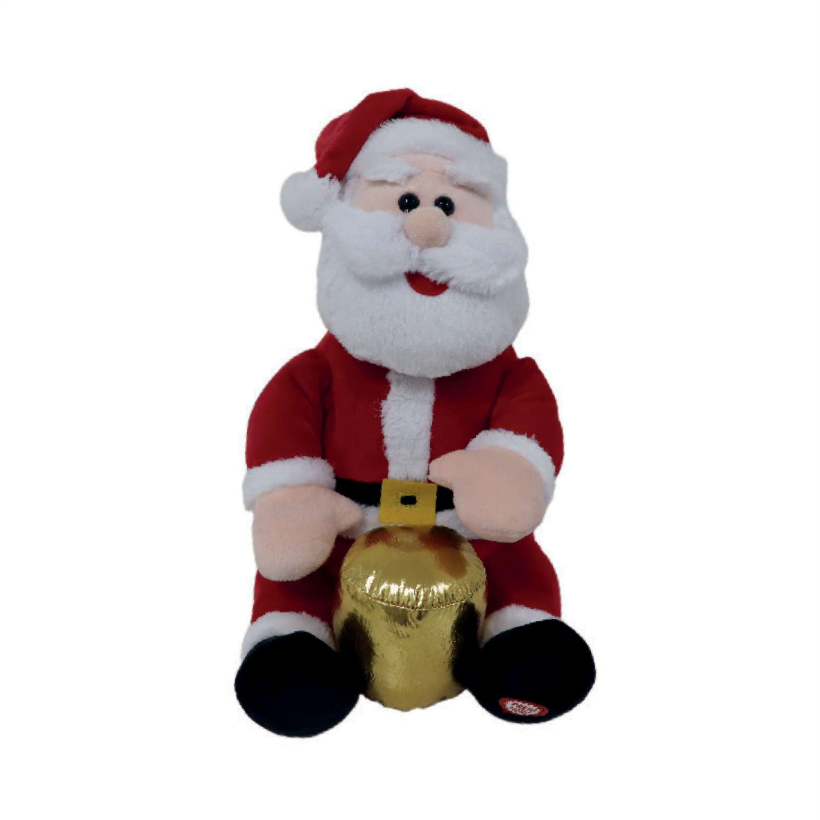 Enfeite Mecanizado Musical/ Movimento Papai Noel Tambor 28cm