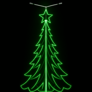 Figura Iluminada para Postes - Árvore de Natal Radiante Tree