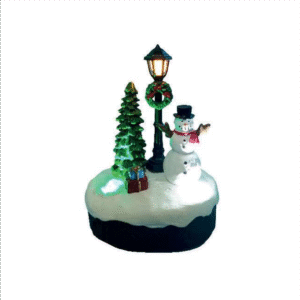 Enfeite Natalino Boneco de Neve e Árvore LED