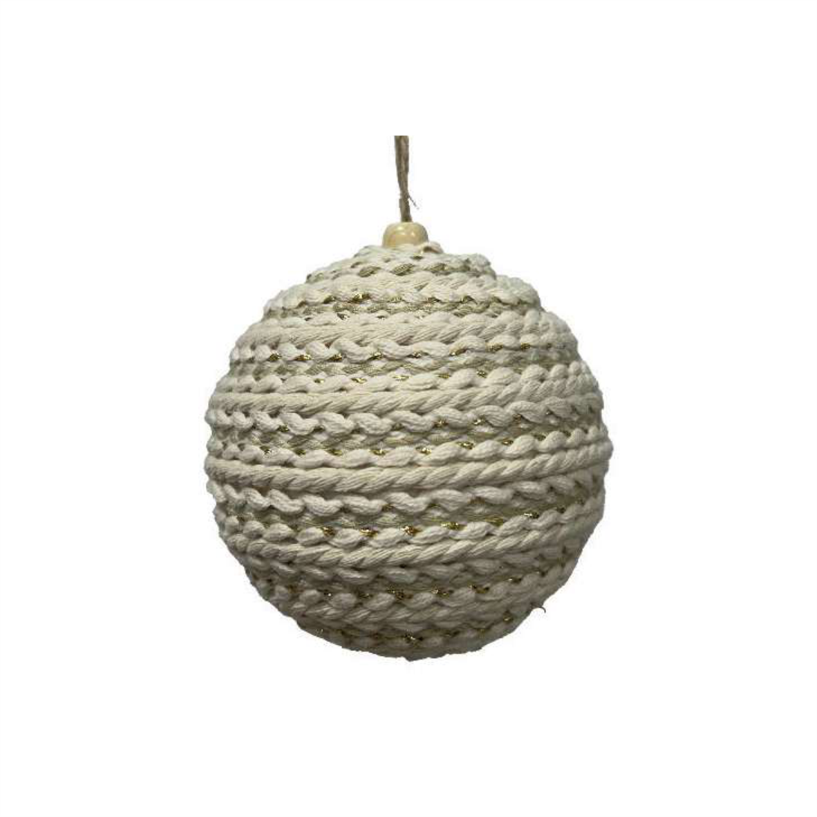 Bola Trançada Natalina – Laços de Neve