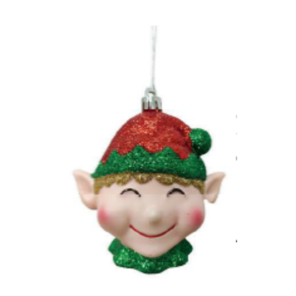 Pendente Rosto de Duende Natalino Sorridente