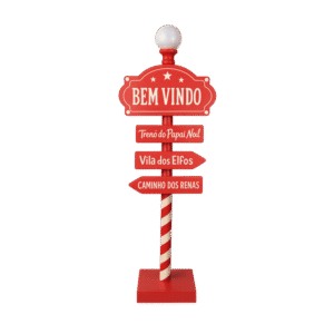 Placa Bem-Vindo - Vila do Papai Noel