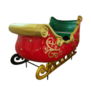 Trenó Natalino Decorativo em Fibra de Vidro Luxo