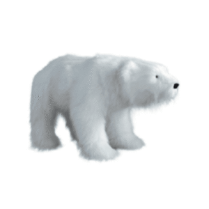 Urso Polar Animado com Iluminação e Música