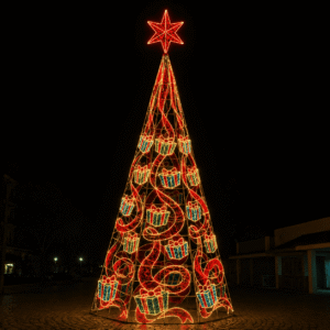 Árvore de Natal Luminosa Gigante LED - Christmas Presents