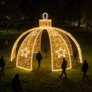 Figura de Natal Luminosa - Cúpula de Luz Gigante