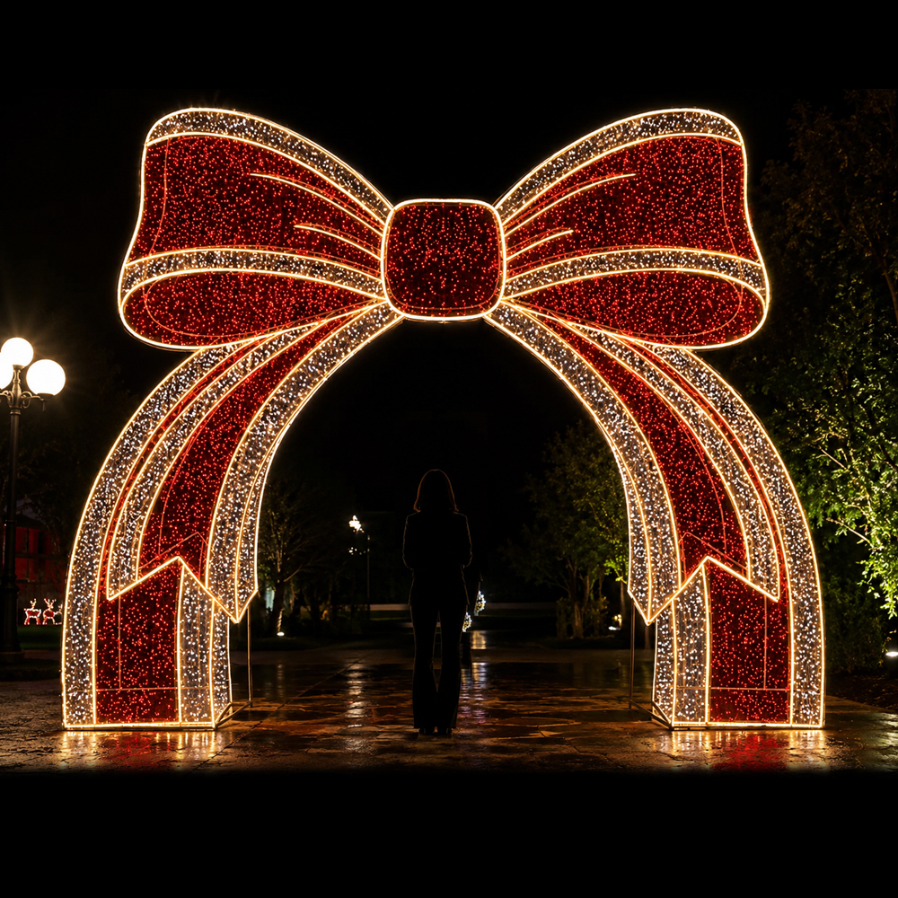 Figura de Natal Luminosa - Portal Laço Imperial